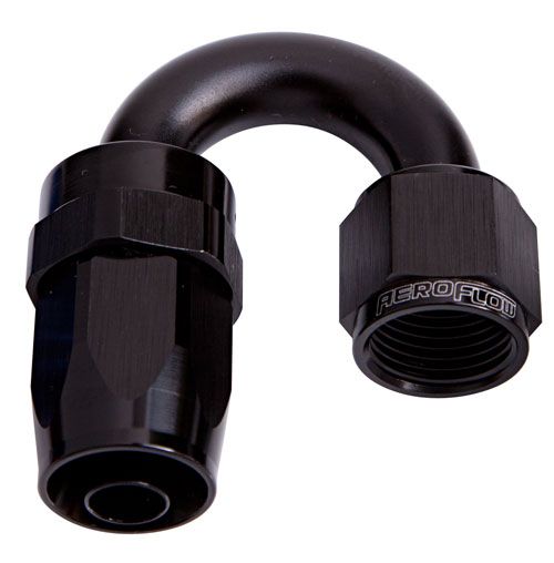 100 Series Taper 180° Swivel Hose End -8AN AF106-08BLK