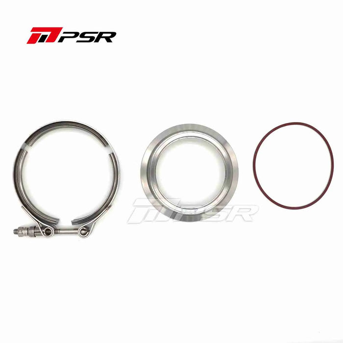 PSR Stainless Steel V-Band 3â€/3.5â€ Flange&Clamp Kits for PRO PTG75 PT/X42 PT/X45 PT/X47 PT/X50 PT/X55 400 etc. Compressor Outlet