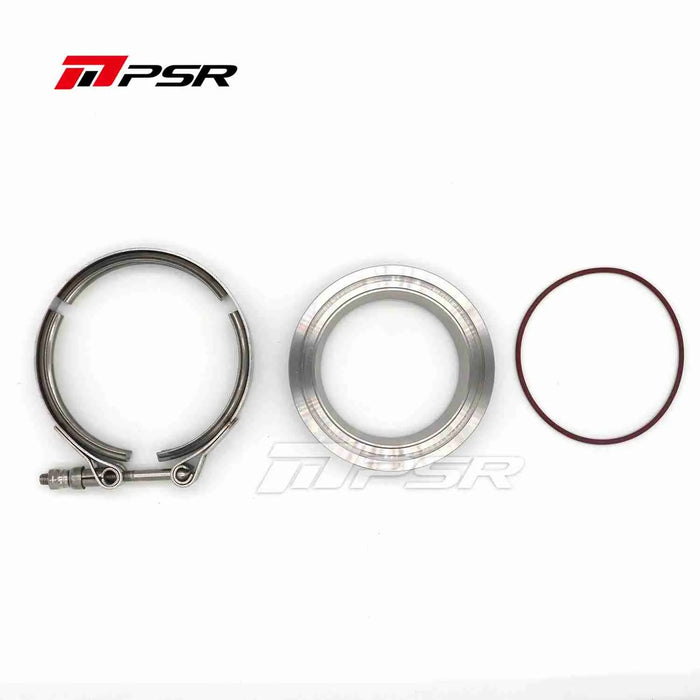 PSR Stainless Steel V-Band 3â€/3.5â€ Flange&Clamp Kits for PRO PTG75 PT/X42 PT/X45 PT/X47 PT/X50 PT/X55 400 etc. Compressor Outlet