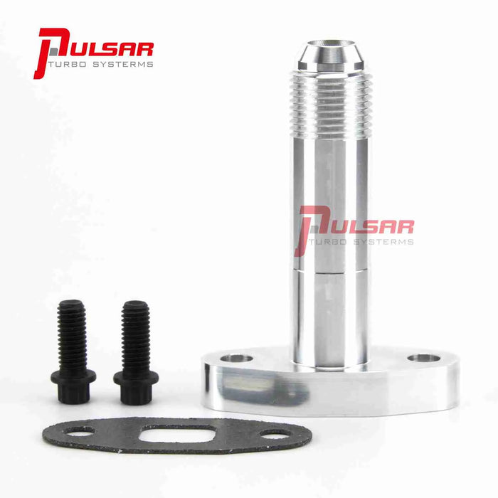 -10 AN Extended Oil Drain Flange Install Kit for T4 Turbo