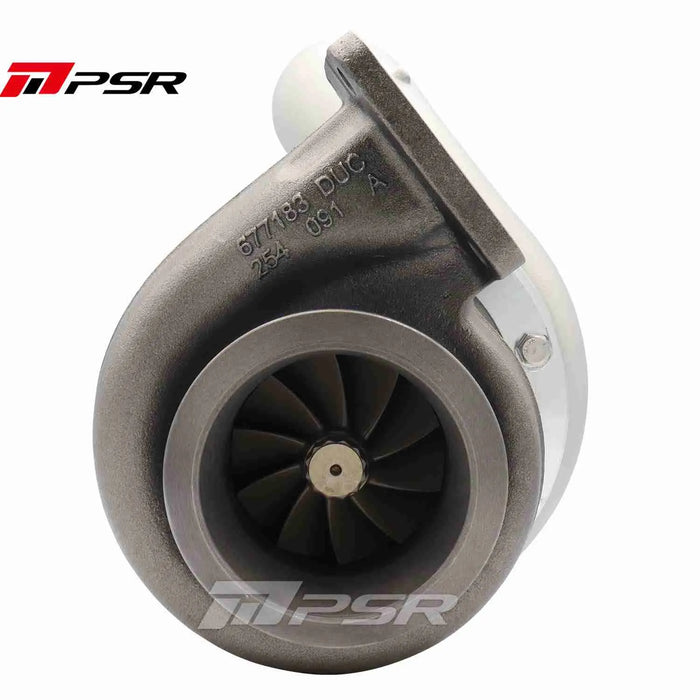 Pulsar Billet 363 366 369 Journal Bearing Turbo with 90Â° Elbow Outlet Compressor