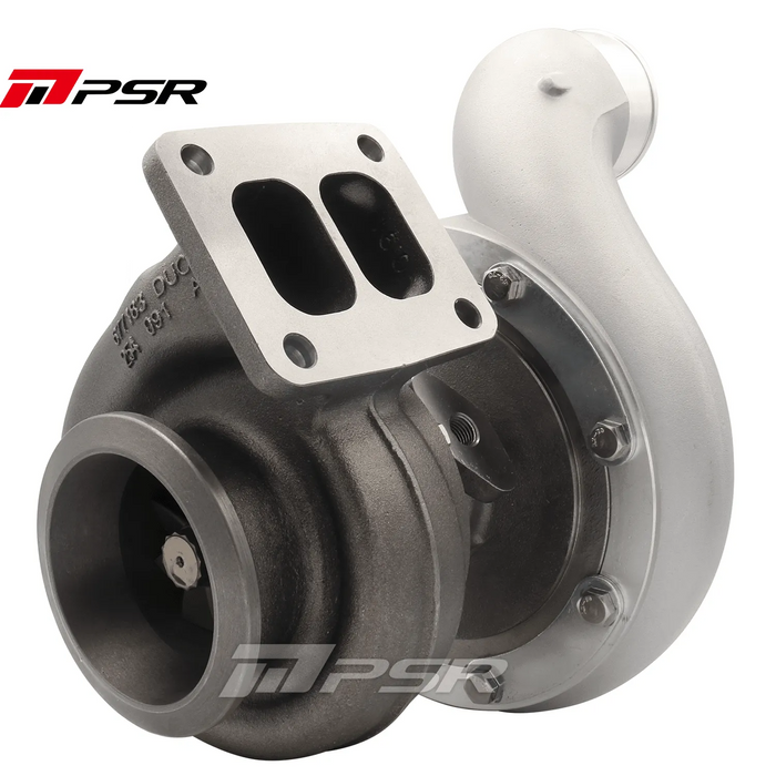 Pulsar Billet 363 366 369 Journal Bearing Turbo with 90Â° Elbow Outlet Compressor