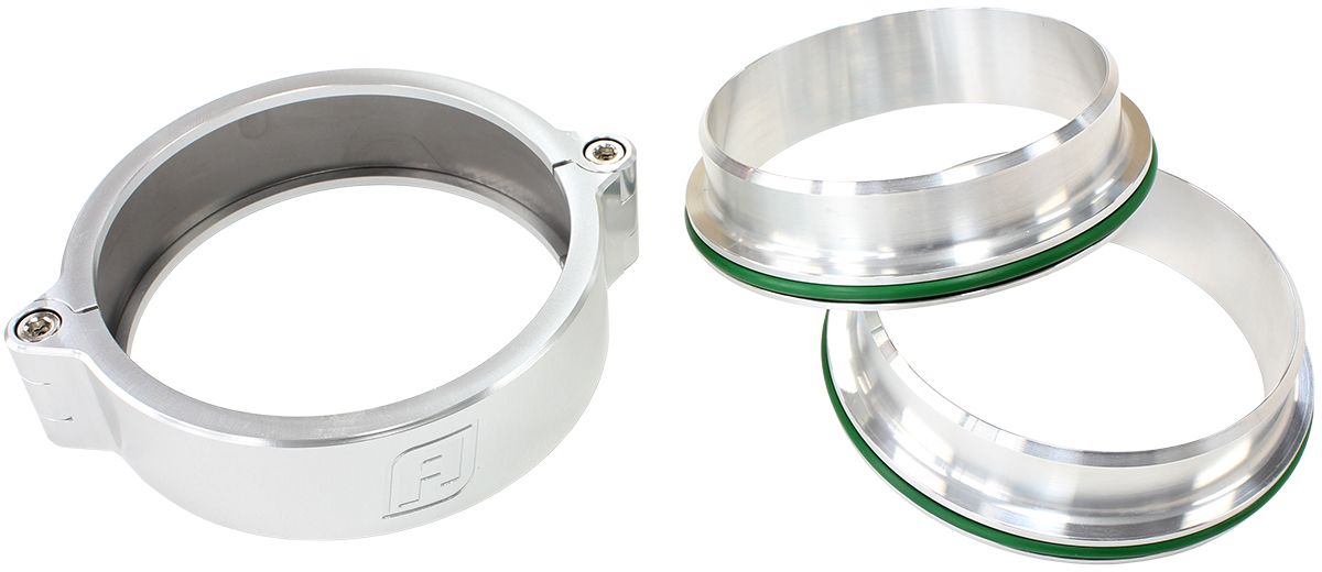 Aeroflow 2" (51mm) Billet Intercooler Clamp with Stainless Steel Weld Flanges (AF25-2000SS-S)