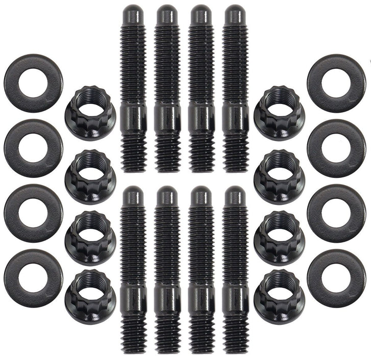 Universal Valve Cover Stud Kit 1/4-20" OAL 1.50", Pack of 8 - Black Fi