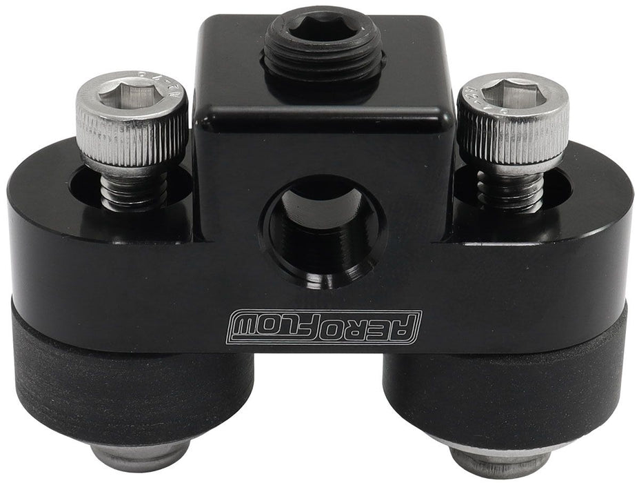 Aeroflow Pressure Sensor Block - Black Finish (AF456-01BLK)