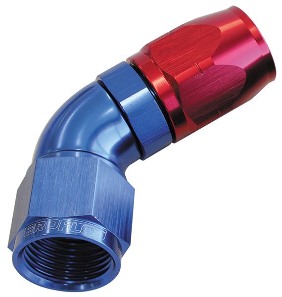 Aeroflow 550 Series Cutter One-Piece Full Flow Swivel 60Â° Hose End -20AN (AF558-20)