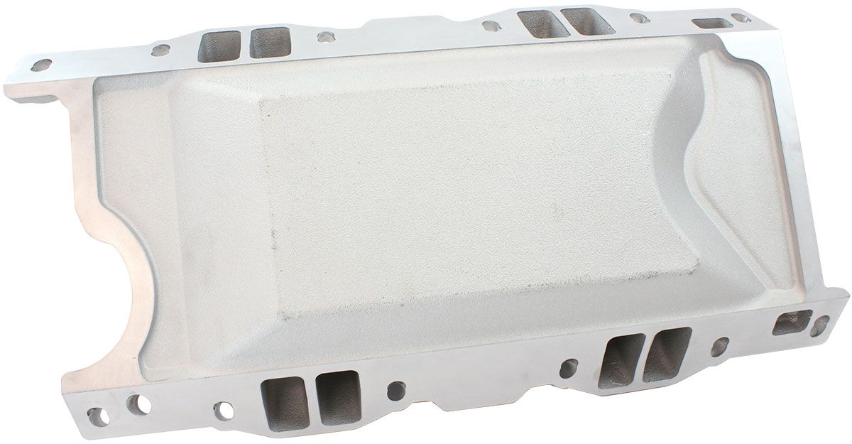 Small Block Chrysler Air Gap Dual Plane Intake Manifold, Natural Cast