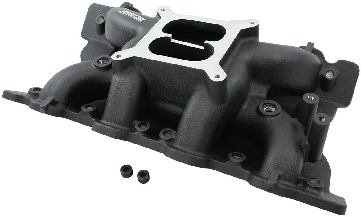 Ford 351 Cleveland Air Gap Dual Plane Intake Manifold, Black Finish