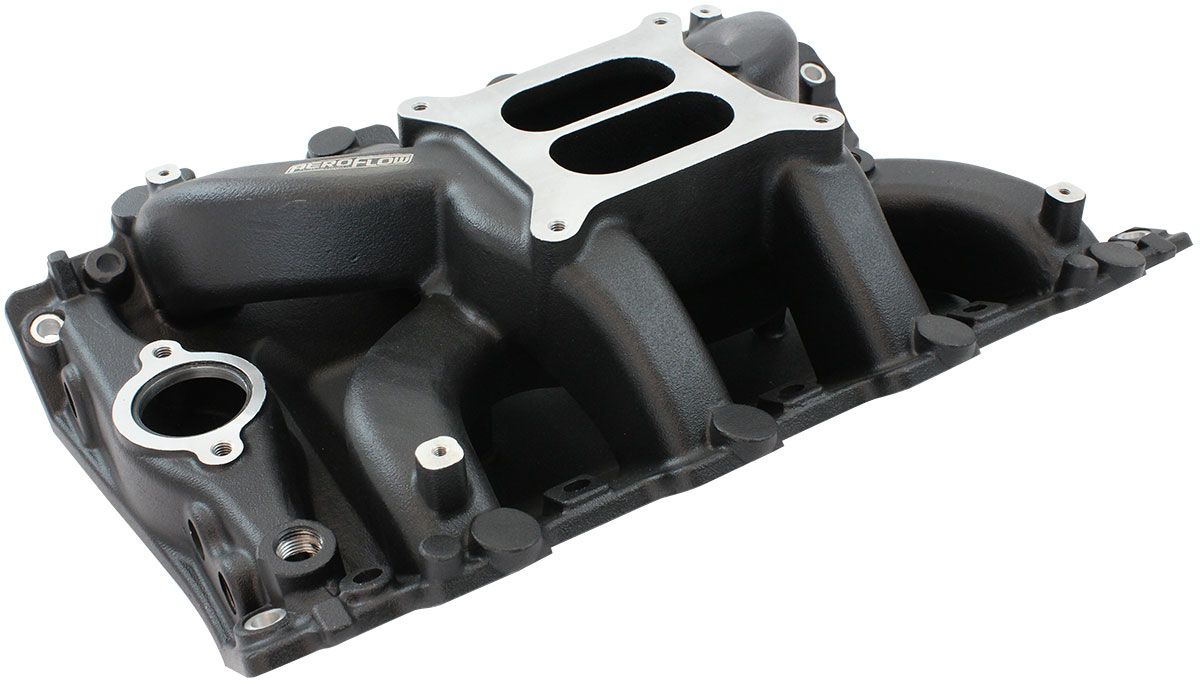 Holden 304 Air Gap Dual Plane Intake Manifold, Black Finish