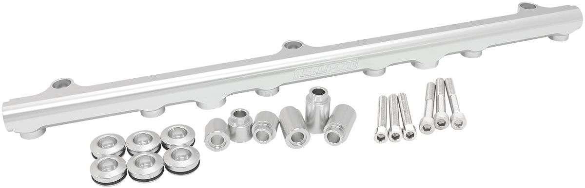 Nissan RB25 Billet EFI Fuel Rail - Silver AF64-2210S