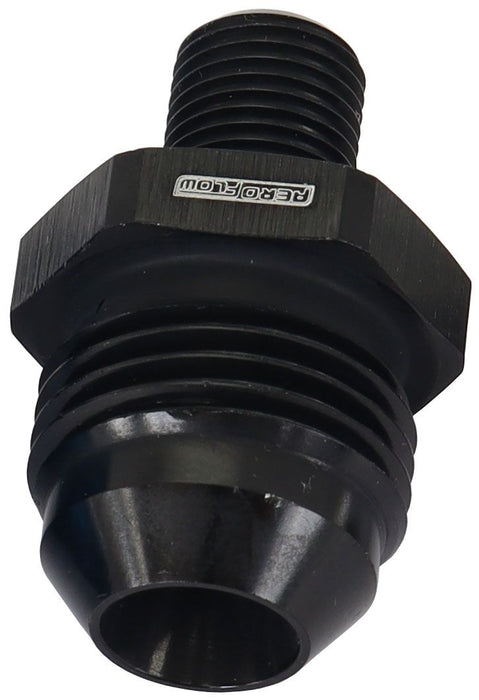 Metric to Male Flare Adapter M10 x 1mm to -8AN AF743-08BLK