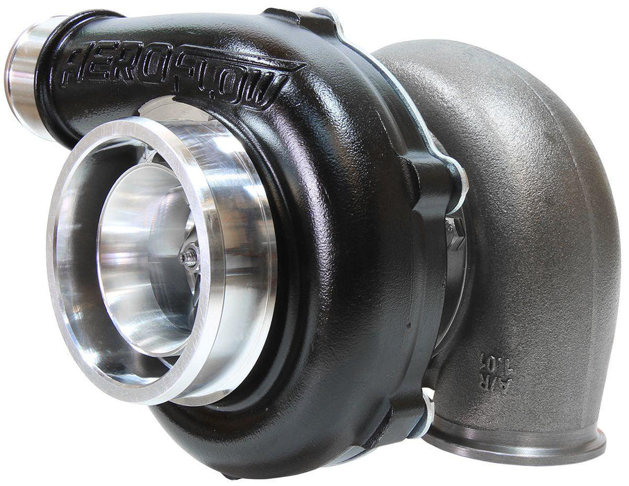 BOOSTED 5455 1.01 Reverse Rotation Turbocharger 650HP, Hi Temp Black Finish AF80