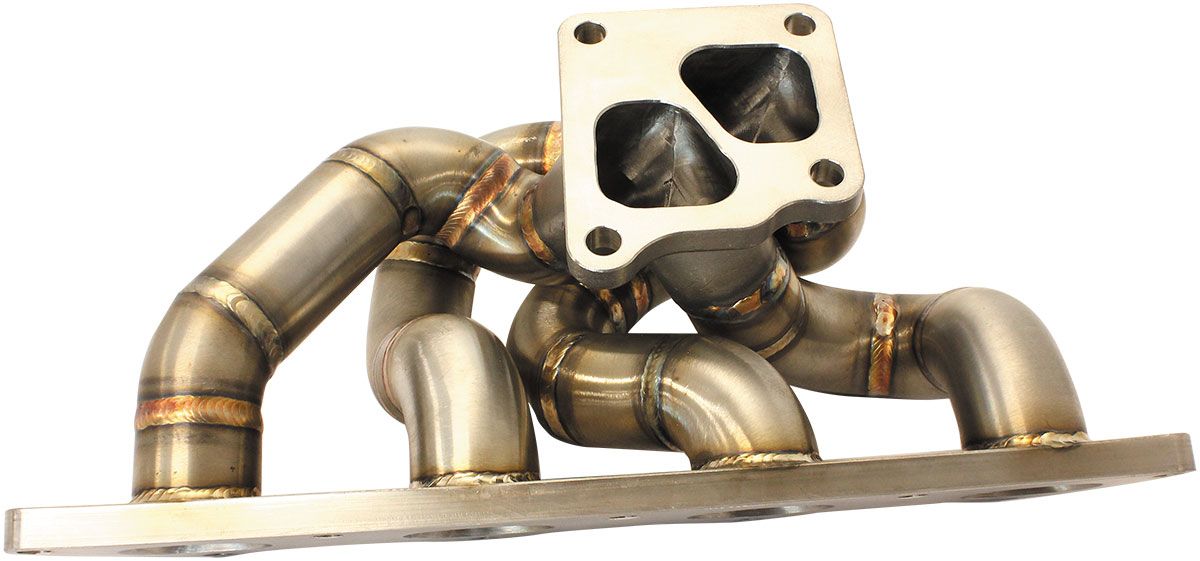 Aeroflow Mitsubishi EVO 4G63 V-Band Low Mount Stainless Steel Turbo Manifold (AF8400-1100)