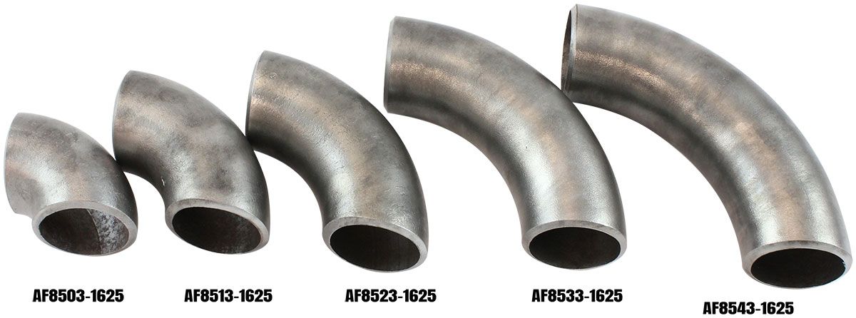 Aeroflow 1-5/8" (42mm) Steam Pipe Tube, 90 Degree Bend, 1.5D Radius (AF8513-1625)