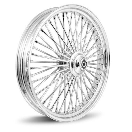 Attitude Inc Wheel, Front, MaxSpoke, Chrome/Chrome, For Harley-DavidsonÂ®, 26 x 3.5 in., Single Disc, 25mm Axle, Each