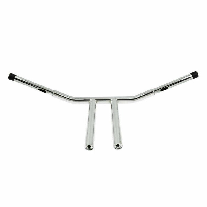 Attitude Inc, T Factor HandleBar, 1-1/4 in. T-Bars , 10" Rise, Chrome For Harley Dyna Softail Sportster Fat Bob Custom