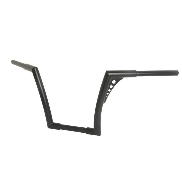 Attitude Inc Bonanza Handlebar, Black Powder Coat 14 Inc , 1-1/4 in. Ape Hangers, For Harley Softail Sportster Fat Boy Dyna