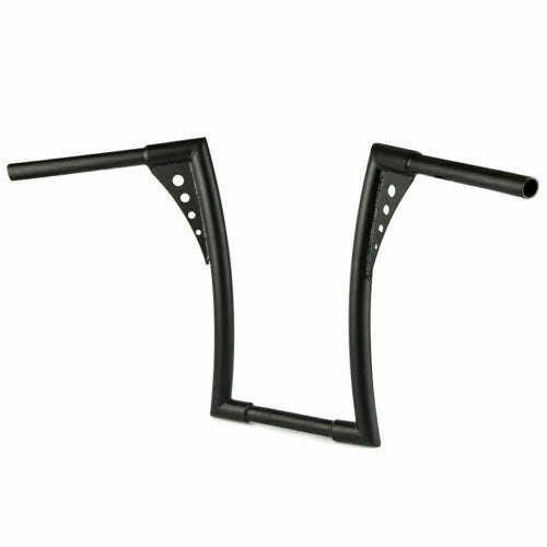 Attitude Inc Bonanza Handlebar, Black Powder Coat 16 Inc , 1-1/4 in. Ape Hangers, For Harley Softail Sportster Fat Boy Dyna