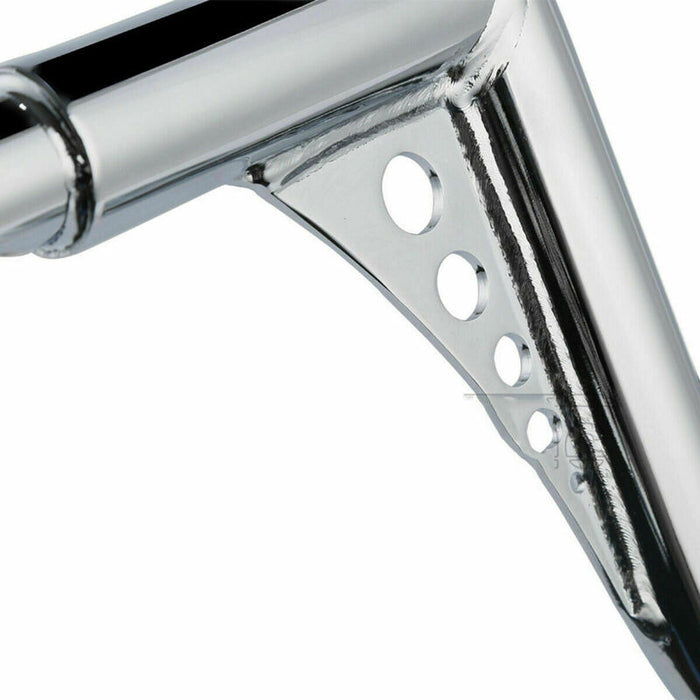 Attitude Inc Wide Bonanza Handlebar ,14 inc ,1 1/4 Dia ,For Harley Touring Dressers ,Baggers, FLHT FLHTC, Chrome , each