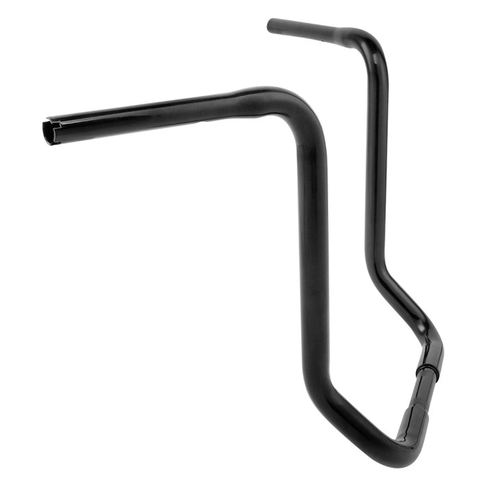 Attitude Inc Wide Ape Pullback Handlebar, Black Powder Coat, 17 in. Rise 1-1/4 in., For Harley Sporster ,Softail Custom, Each