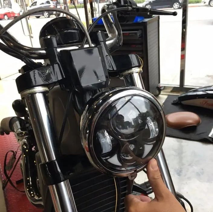 Attitude Inc Headlight insert ,7 Inch LED Daymaker Black For Harley