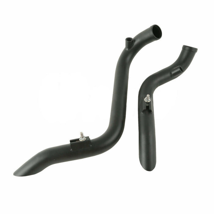 Attitude Inc Exhaust Headers Black Drag Pipes 1 3/4 inc , suit Harley Touring, Sportster, Dyna, Softail, kit