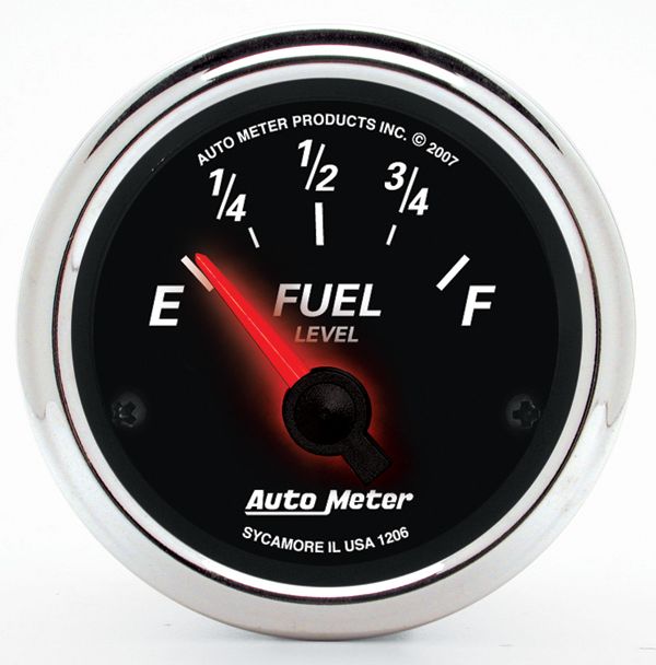 Autometer Designer Black II Fuel Level Gauge (AU1206)