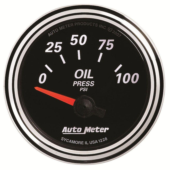 Designer Black II Oil Pressure Gauge AU1228