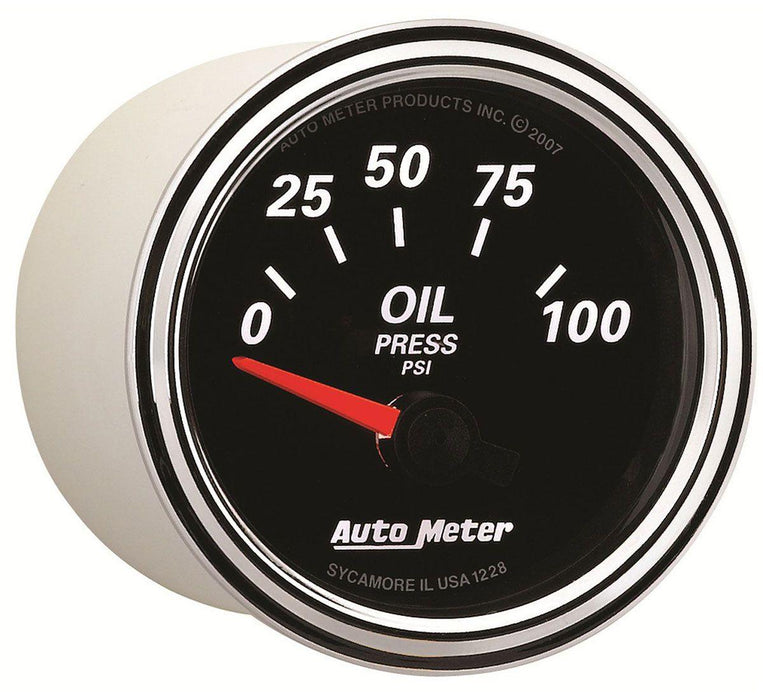 Designer Black II Oil Pressure Gauge AU1228