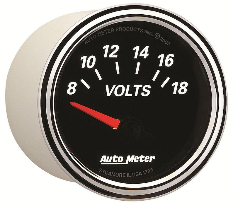 Designer Black II Voltmeter Gauge AU1293