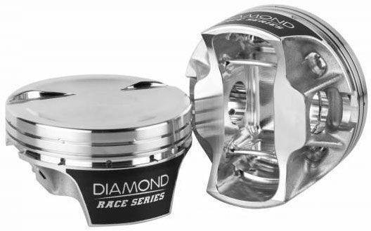 Diamond LS Dish Top Forged Pistons with Rings (D21536-RS)