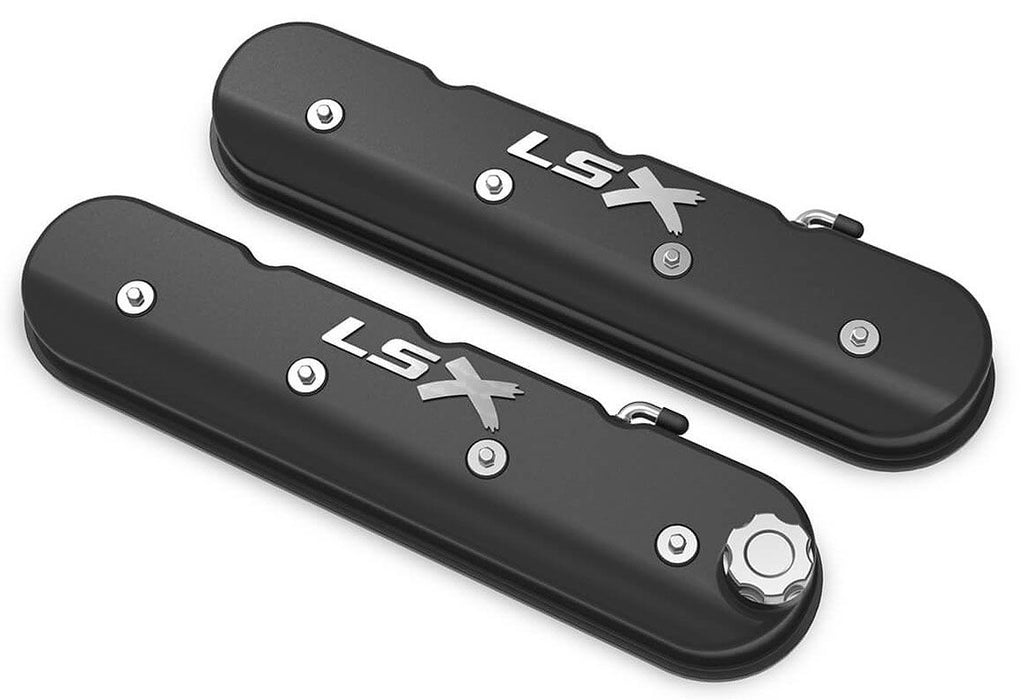 Black Satin LSX Aluminium Valve Covers HO241-407