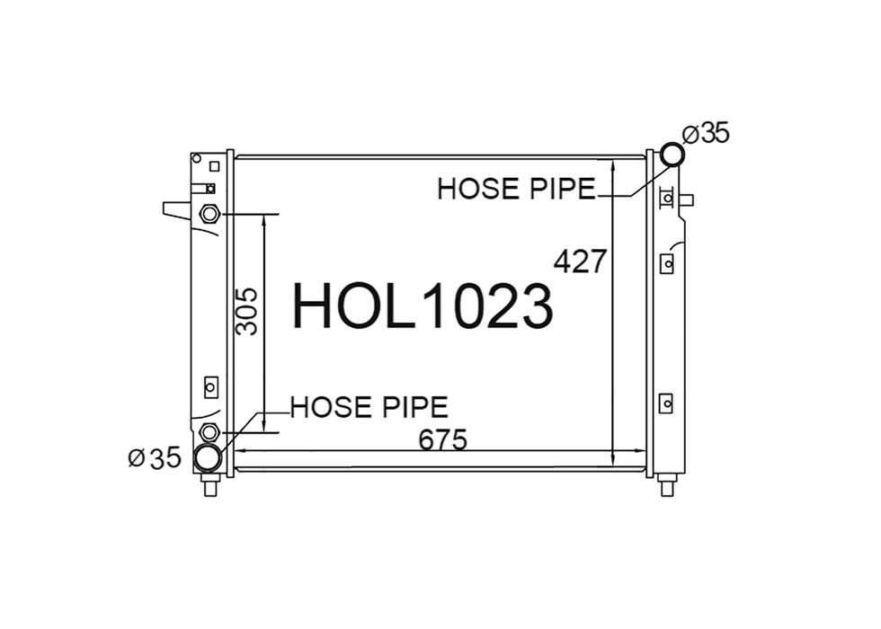Holden Commodore / Monaro VT / VX, Statesman WH & Ute / Crewman VU 5.7L V8 1997-2003 [Single Oil Cooler]