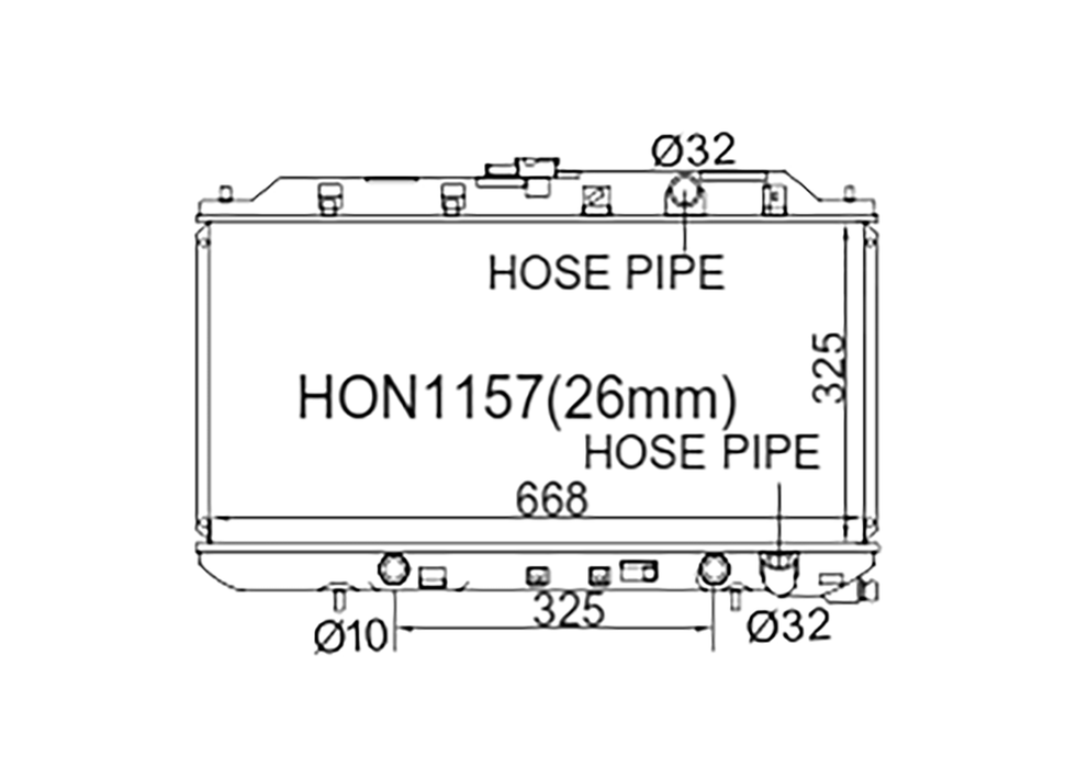 Honda Integra DA 1.6L & 1.8L Petrol 1989-1993 [32mm Hose Pipes]