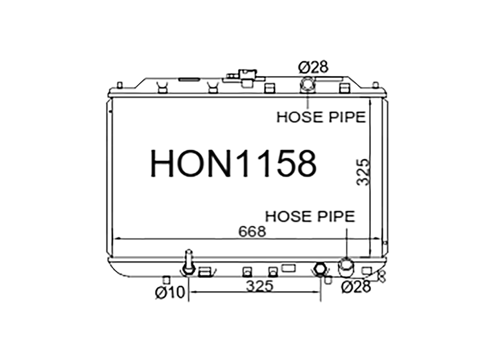 Honda Integra DA 1.6L Petrol 1989-1993 [28mm Hose Pipes]