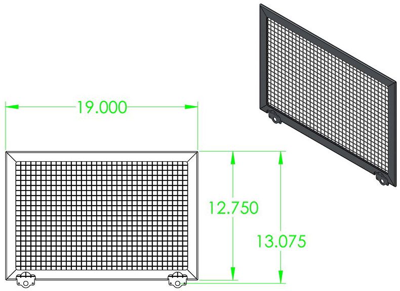 ROCK SCREEN SS MESH NARROW HRP-8067-A