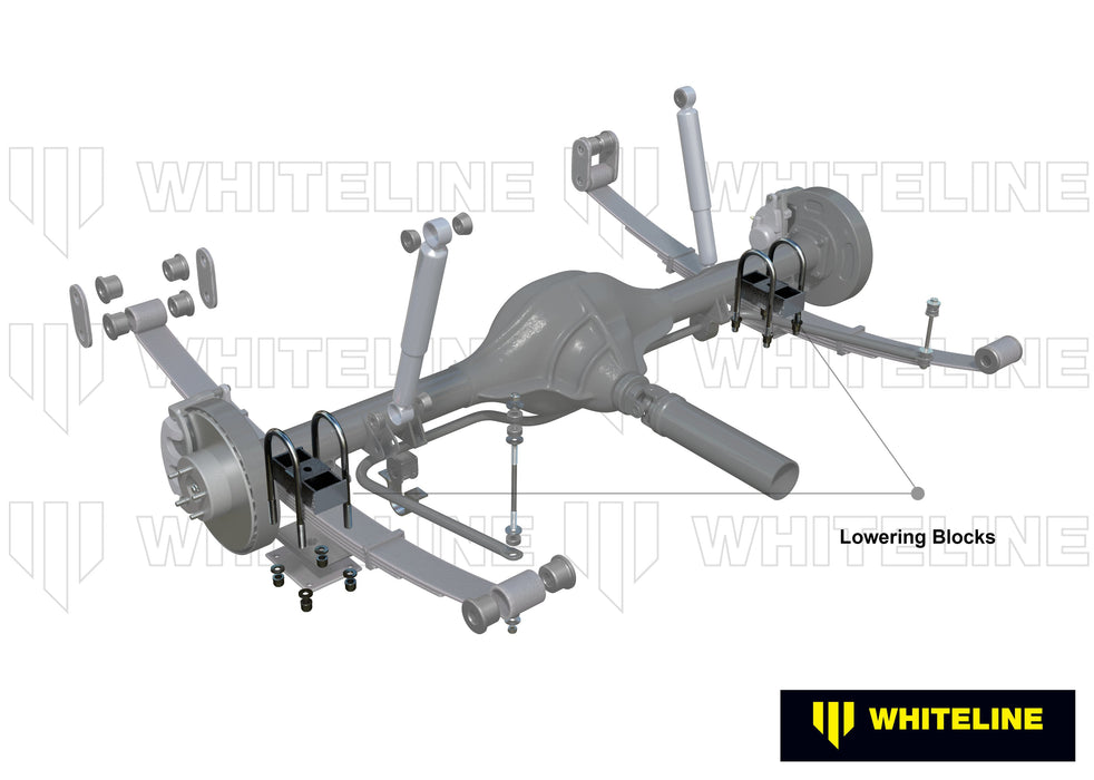 Rear Lowering Block - Kit 1.5" to Suit Holden Colorado, Rodeo and Isuzu D-Max