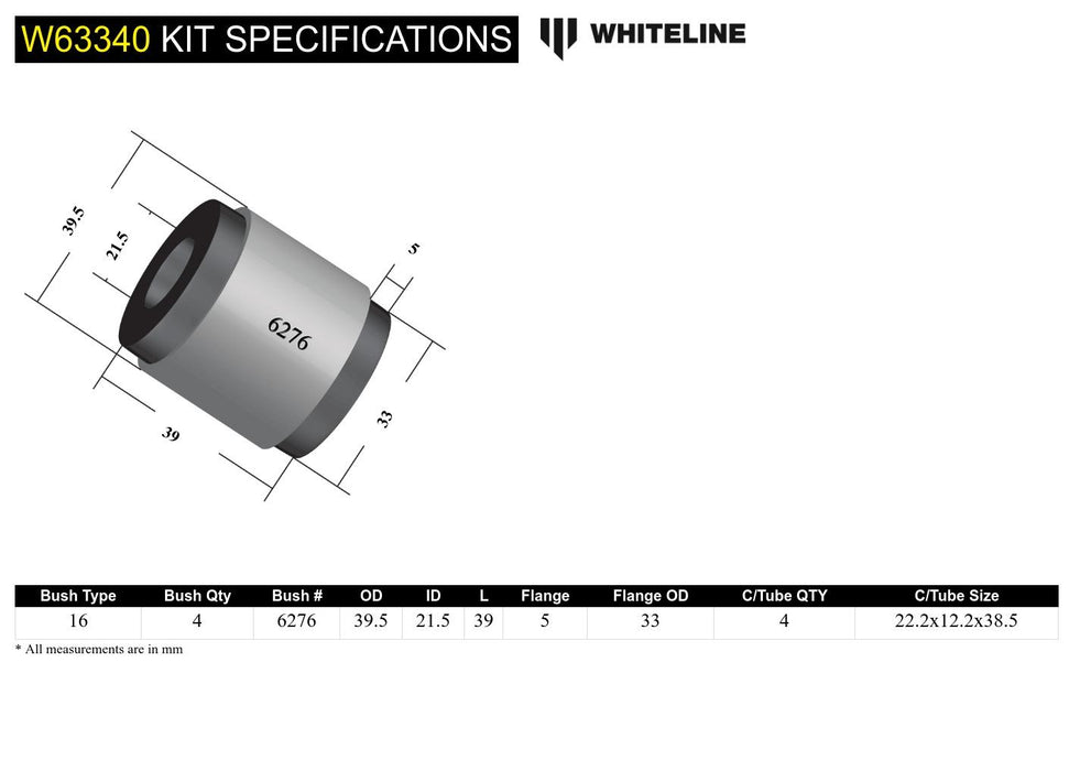 Rear Control Arm Upper - Bushing Kit to Suit Chrysler 300C and Dodge Challenger, Charger