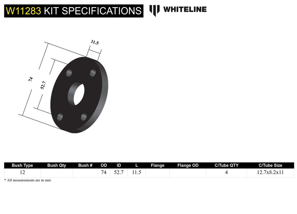 Front Steering Coupling - Bushing Kit to Suit Holden Gemini TX-TG