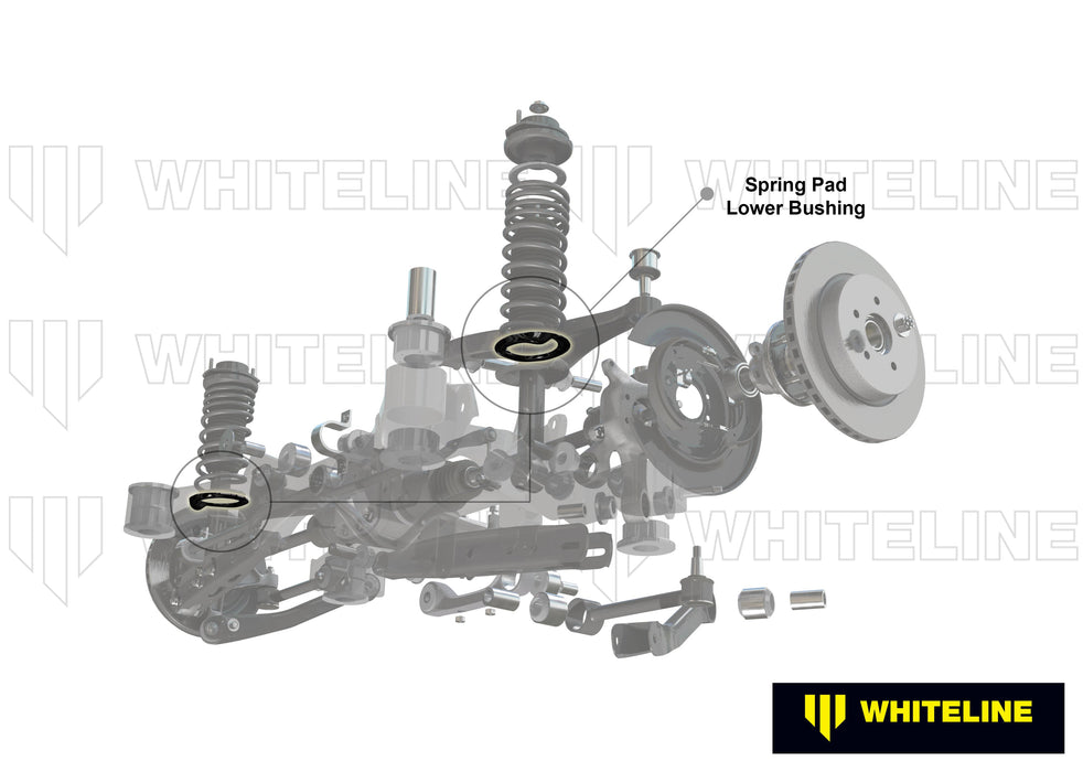 Rear Coil Spring Pad - Lower Bushing Kit14mm Ride Height to Suit BMW 3 Series, M3, Z4 E36, E46, Holden Commodore VN-VZ and HSV