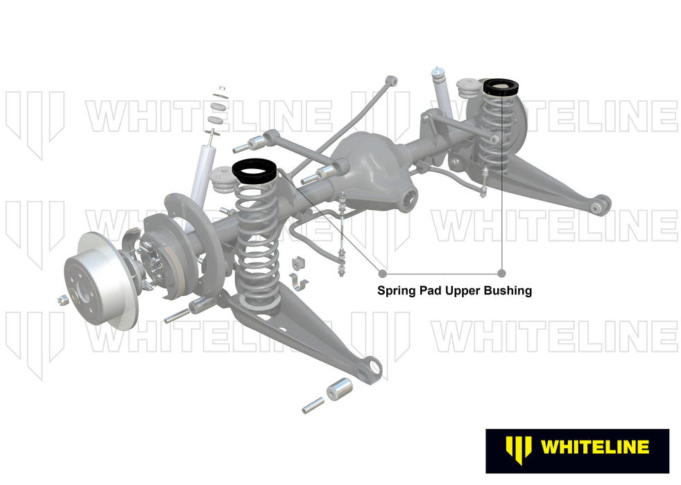 Rear Coil Spring Pad - Upper Bushing Kit 6mm Ride Height to Suit Holden Commodore VB-VS and HSV