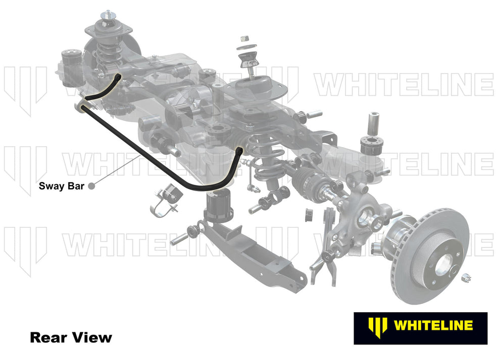 Rear Sway Bar - 22mm 3 Point Adjustable to Suit Holden Commodore VE, VF and HSV