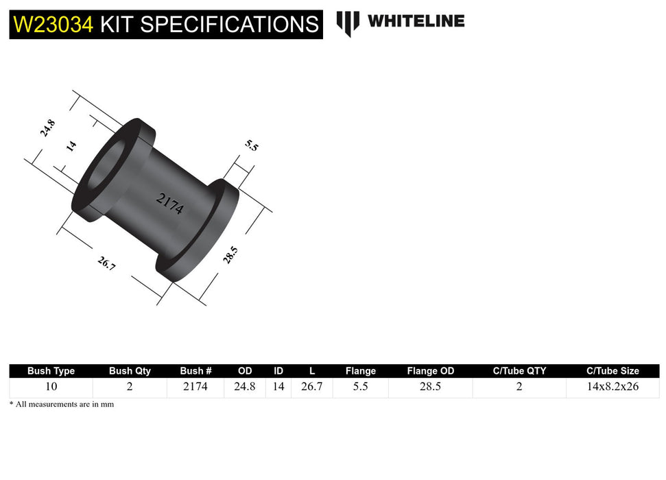 Rear Sway Bar Link - Bushing Kit to Suit Holden Commodore VN-VX and HSV