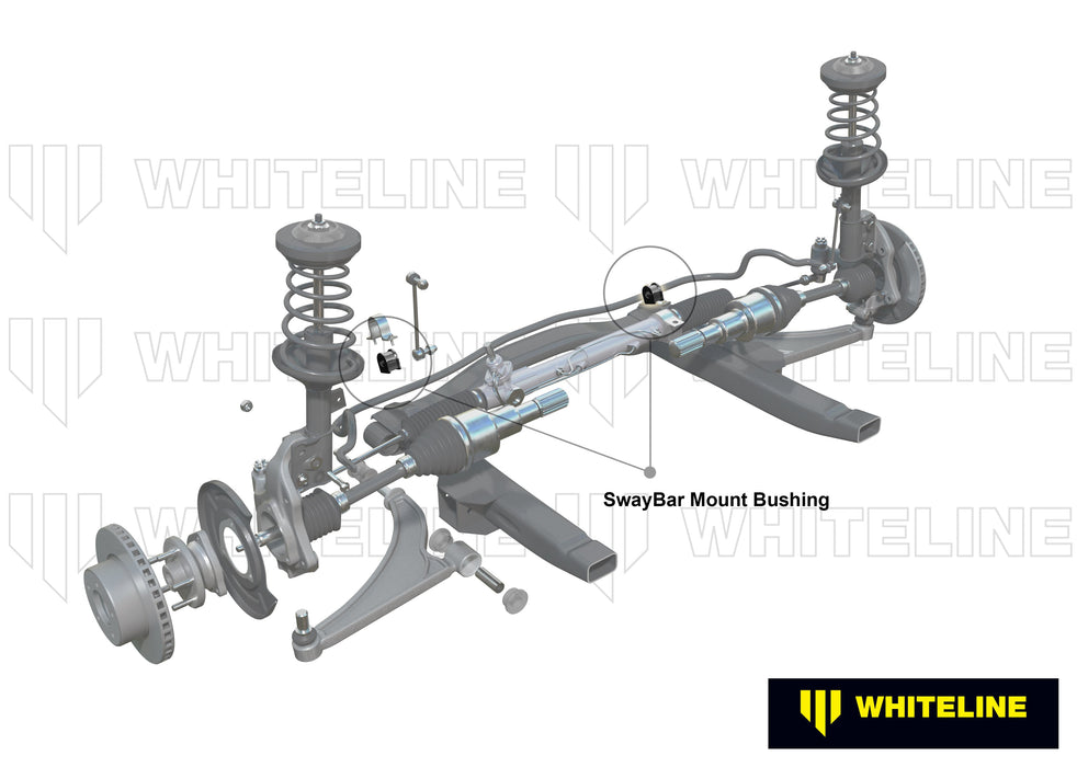 Sway Bar Mount - Bushing Kit 21.5mm to Sit Holden Jackaroo, Isuzu Trooper and Mitsubishi Magna