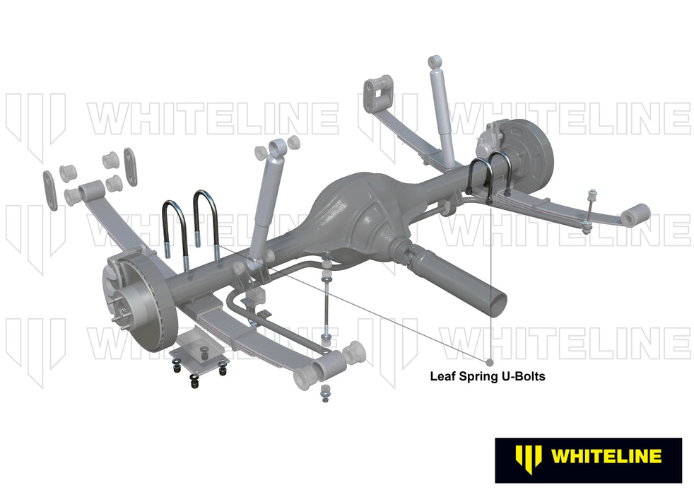 Universal U Bolts - ID=45mm, L=175mm, Thread=M12 - square top