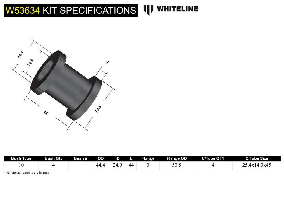 Front Control Arm Upper - Bushing Kit to Suit Holden, Isuzu and LDV