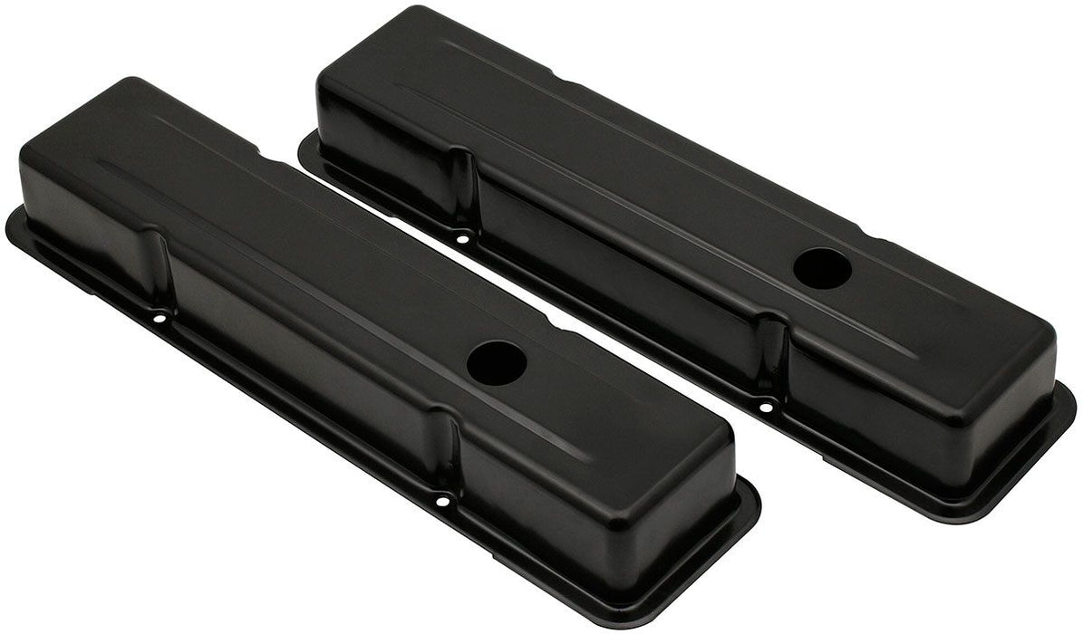 Steel Valve Covers, STD Height, Black