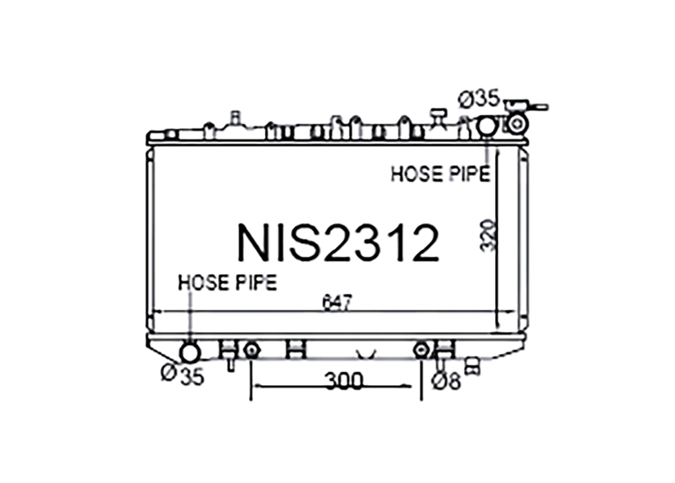 Nissan Pulsar N14 / N15, Sentra B13 / B14 & Wingroad Y10 1990-2000 [35mm Pipes]