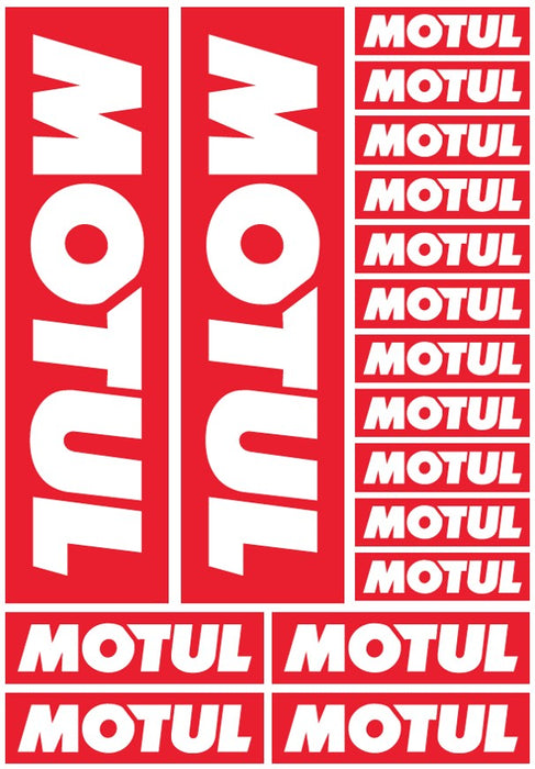 MOTUL STICKER SHEET Motul NZSTICKERS