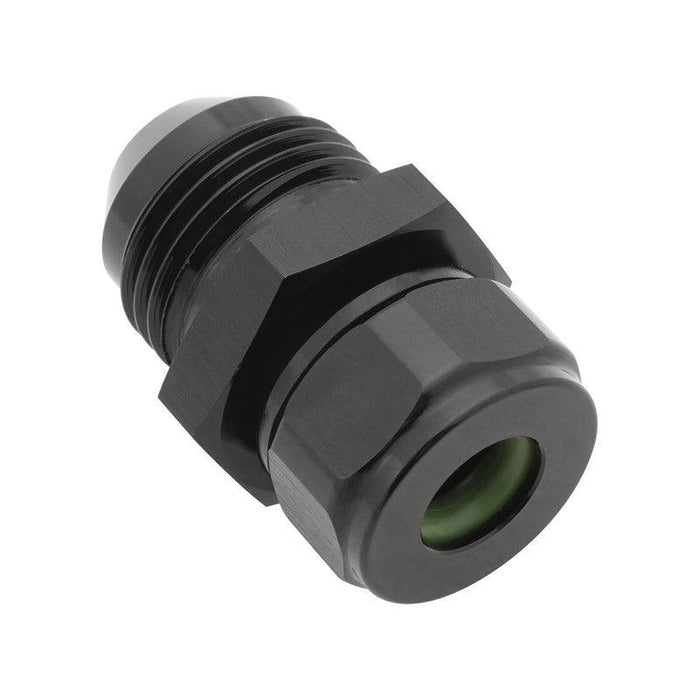 Proflow Barb End Adaptor, Suit 5/16'' Barb to AN8 Male, Black, Each